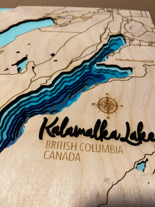 Kalamalka Lake Bathymetric Layered Map - COMING SOON!